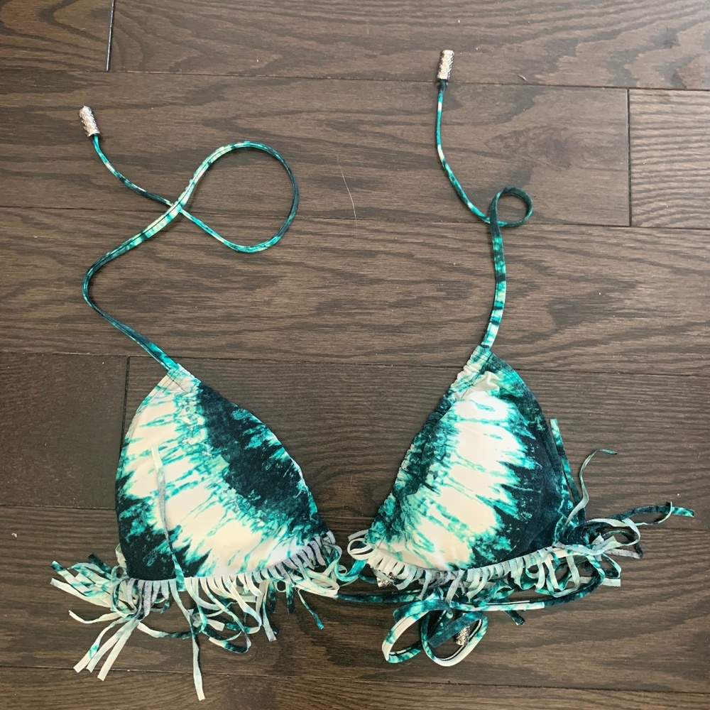Bikini Top - tie dye with frills